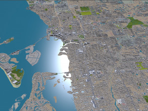 Sarasota city florida usa 30km Modelo 3D