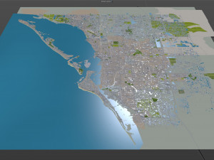 Sarasota city florida usa 30km Modelo 3D