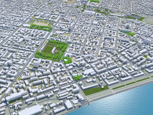Saratov city russia 60km 3D Model