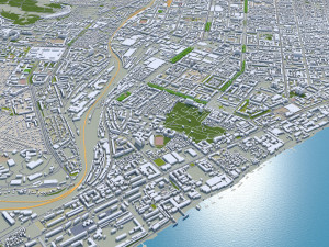 Saratov city russia 60km 3D 模型