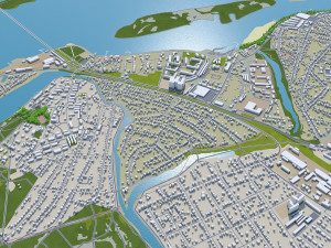 Saratov city russia 60km 3D 模型