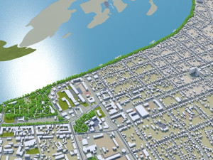 Saratov city russia 60km 3D 模型