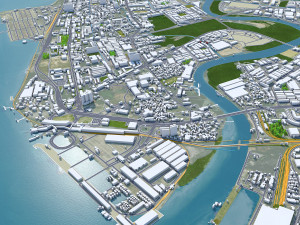 Seberang perai city malaysia 30km 3D-Modell