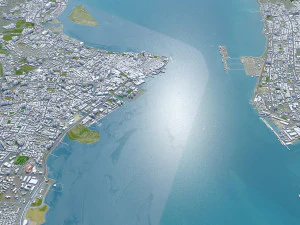 マレーシア セベランペライ市 30km 3Dモデル