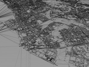 Seberang perai city malaysia 30km 3D Model