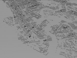 Seberang perai city malaysia 30km 3D Model