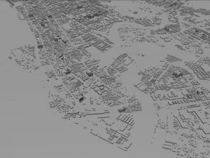 マレーシア セベランペライ市 30km 3Dモデル