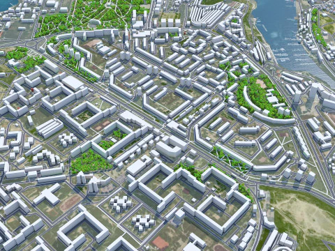 Sevastopol crimean city peninsula 100km 3D Model