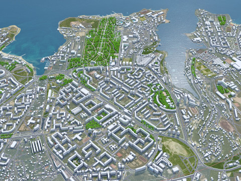 Sevastopol crimean city peninsula 100km Modelo 3D