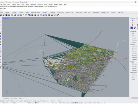 Sevastopol crimean city peninsula 100km 3D Model
