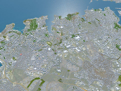 Sevastopol crimean city peninsula 100km Modelo 3D