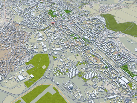 Sevastopol crimean city peninsula 100km 3D Model