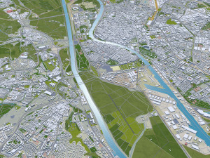 Sevilla city spain 40km 3D Model