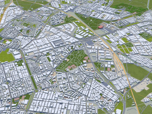 Sevilla city spain 40km 3D Model