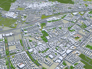 Sevilla city spain 40km 3D Model