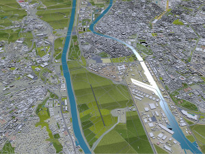 Sevilla city spain 40km 3D Model