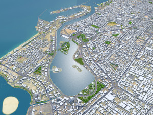 Sharjah city uae 50km 3Dモデル