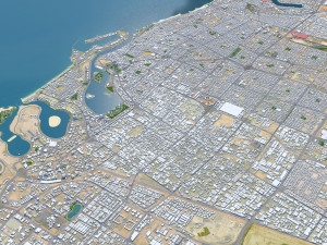 Sharjah city uae 50km 3Dモデル