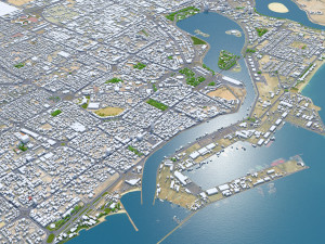 Sharjah city uae 50km 3Dモデル