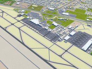 Sharjah city uae 50km 3Dモデル