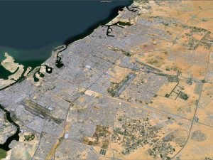 Sharjah city uae 50km 3Dモデル
