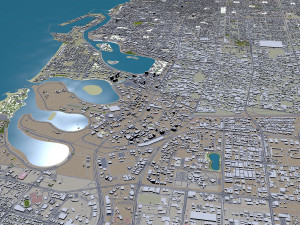 Sharjah city uae 50km 3Dモデル