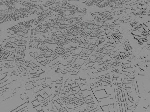 Sheffield city england 40km 3D Model