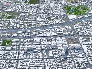 Shiraz city iran 80km 3D Model
