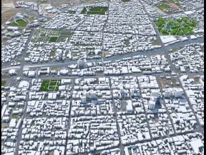 Shiraz city iran 80km 3D Model
