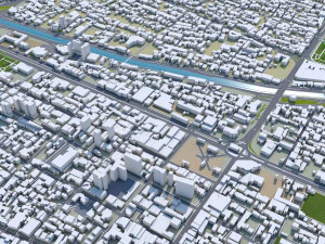 Shiraz city iran 80km 3D Model