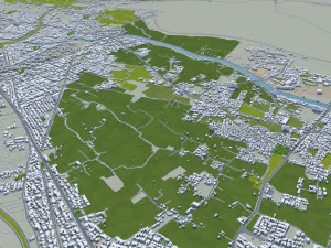 Shiraz city iran 80km 3D Model