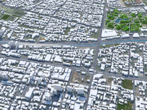 Shiraz city iran 80km 3D Model