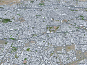 Shiraz city iran 80km 3D Model