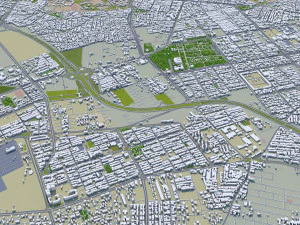 Shiraz city iran 80km 3D Model