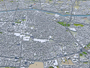 Shiraz city iran 80km 3D Model