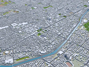 Shiraz city iran 80km 3D Model