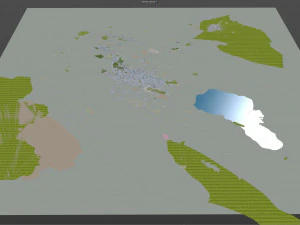 Shiraz city iran 80km 3D Model