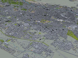 Shiraz city iran 80km 3D Model