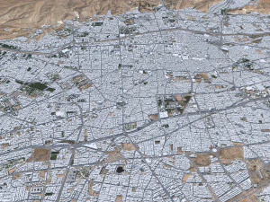 Shiraz city iran 80km 3D Model