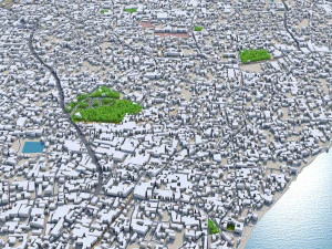 Varanasi city uttar pradesh india 30km 3D Model