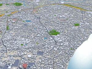 Varanasi city uttar pradesh india 30km 3D Model