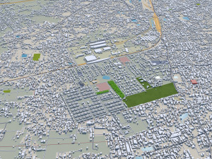 Varanasi city uttar pradesh india 30km Modelo 3D