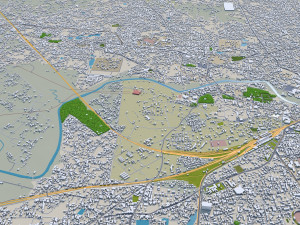 Varanasi city uttar pradesh india 30km Modelo 3D