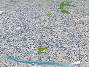 Varanasi city uttar pradesh india 30km Modelo 3D