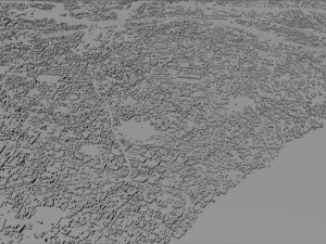 Varanasi city uttar pradesh india 30km 3D Model