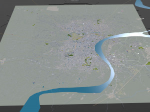 Varanasi city uttar pradesh india 30km Modelo 3D