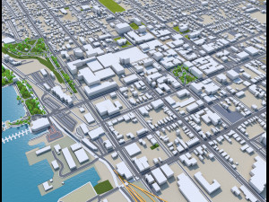 Burlington city vermont usa 30km Modelo 3D
