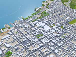 Burlington city vermont usa 30km Modelo 3D
