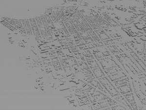 Burlington city vermont usa 30km 3D Model