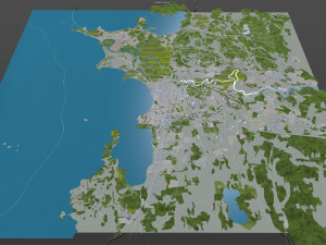 Burlington city vermont usa 30km Modelo 3D